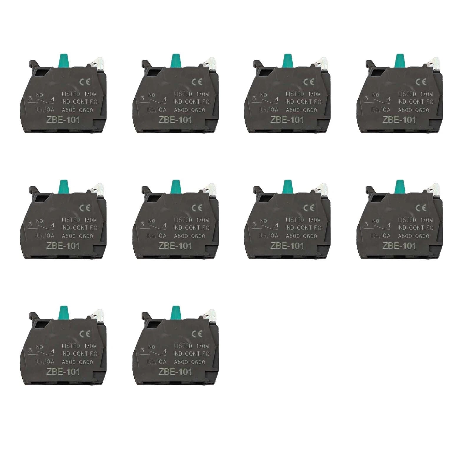 Set of 10 Screw Clamp Terminals ZBE101 for Automotive Applications