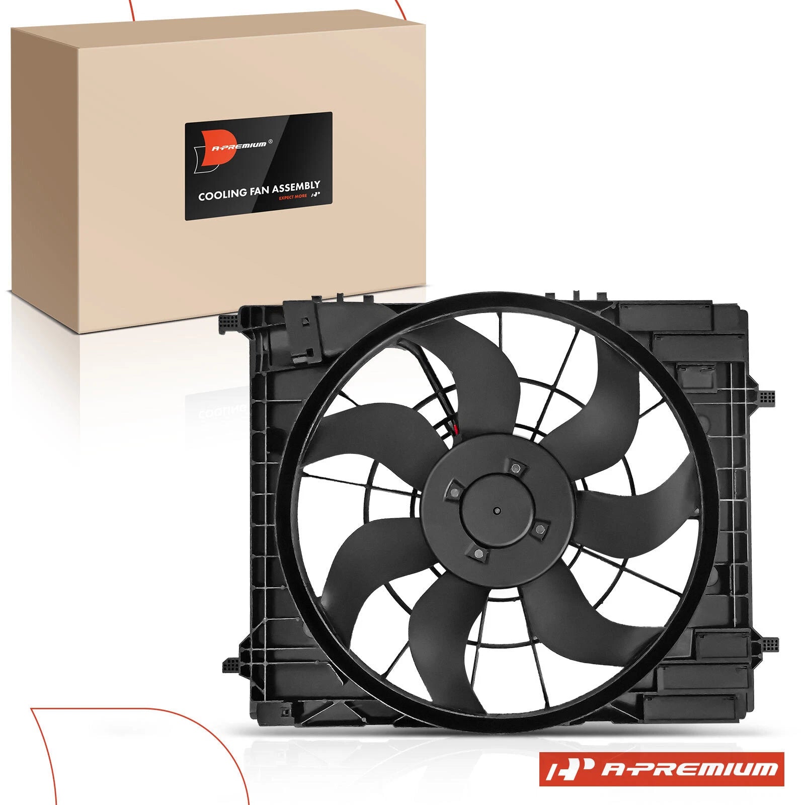 Cooling Fan Assembly with Brushless Motor for Mercedes-Benz GLE350 GLS450 (2016–2021)