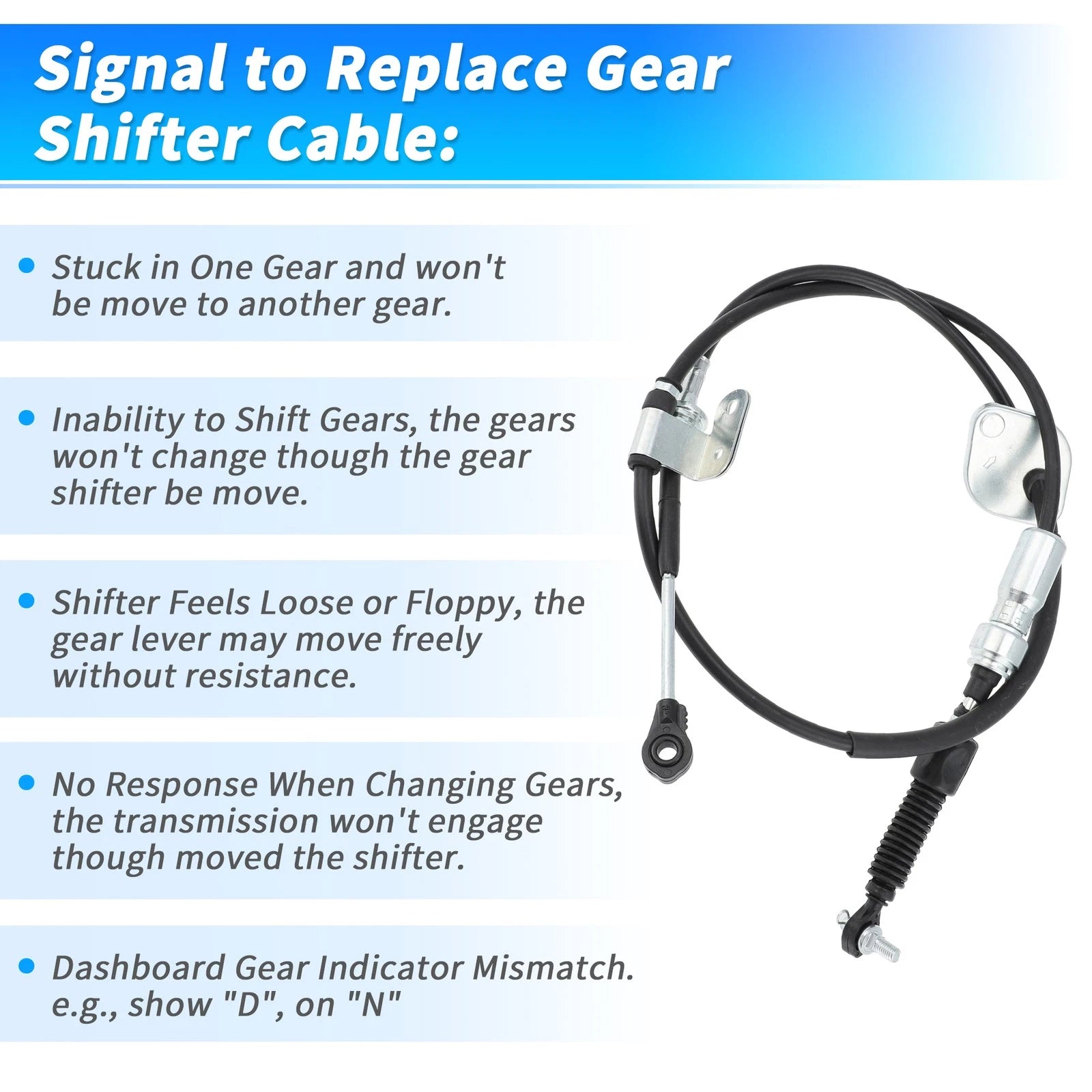Auto Transmission Gear Shifter Cable for Toyota Tacoma (2005–2015) No.3382004010