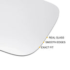 Left Side White Heated Mirror Glass for Porsche Macan (2014-2018)