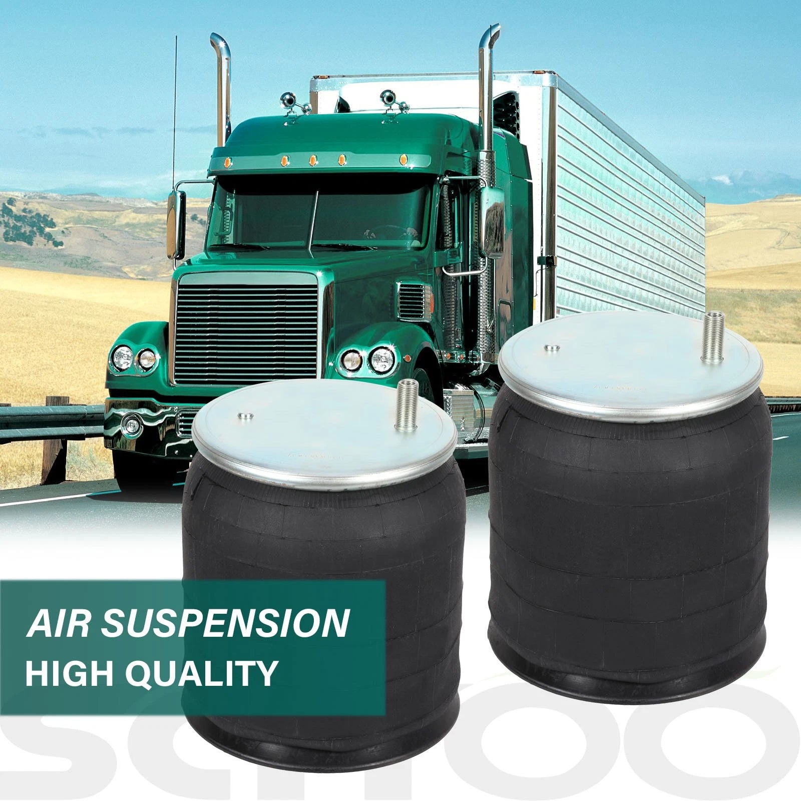 Pair Air Suspension Spring Bags W01-358-9935, 1R12-532 for SAF Holland