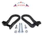 Set of 2 Black Tow Hooks for 2015–2019 Silverado GMC Sierra 2500HD 3500HD