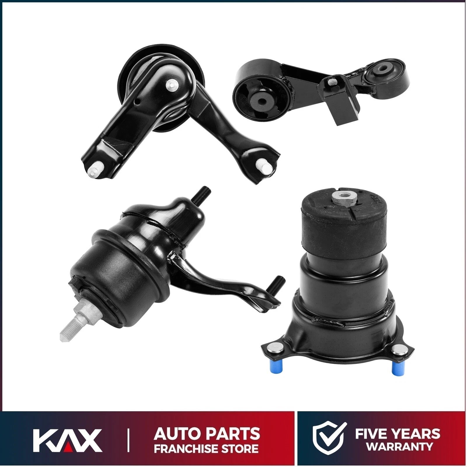 4x Motor Mount Kit for Toyota Camry 2012–2017 (2.5L Gas Engine)