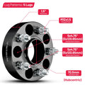 Set of 4 Hubcentric Wheel Spacers 1.5" 5x4.75 5x120.65 for Cadillac Eldorado (1979–1985)