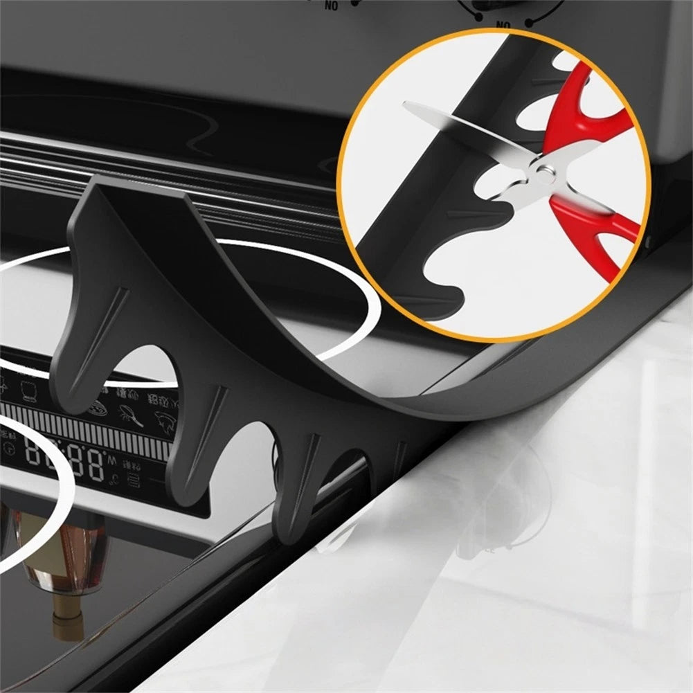 Set of 4 Silicone Stove Gap Covers for Kitchen Use