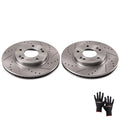 Set of 2 Front Brake Rotors for Hyundai Elantra (2011–2020) Veloster (2012–2021)