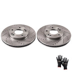 Set of 2 Front Brake Rotors for Hyundai Elantra (2011–2020) Veloster (2012–2021)