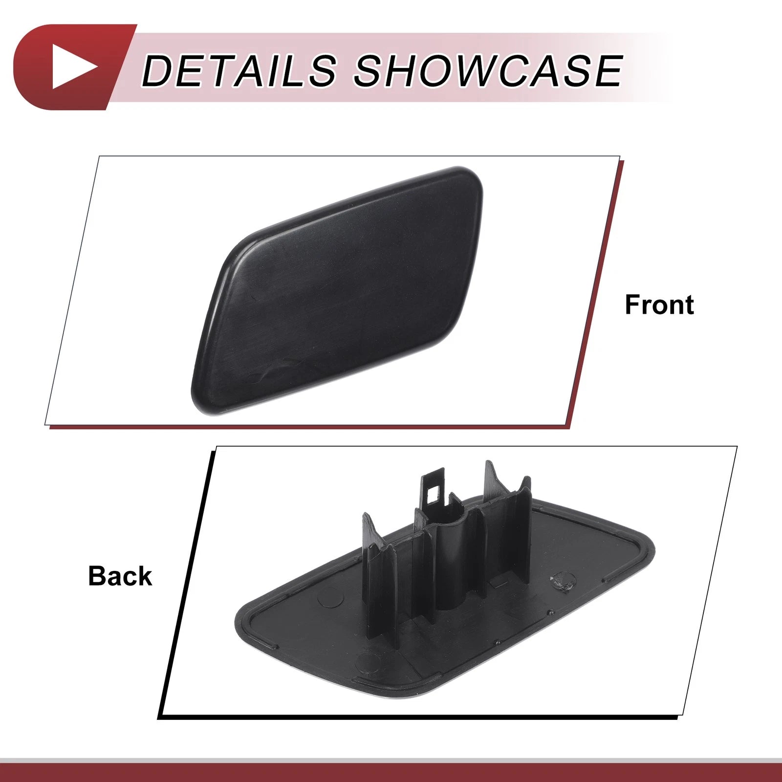 Front Left Washer Nozzle Cover Cap for Subaru Forester (2018–2021) Unpainted