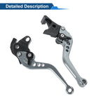 2X Long Brake Clutch Levers for Honda CBF1000 (2006–2010) Titanium Tone