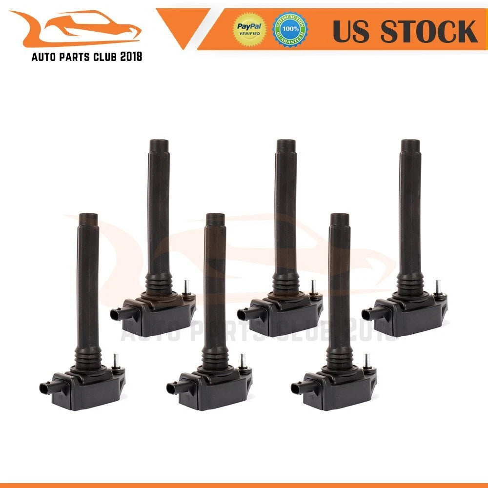 Set of 6 Ignition Coils for Chrysler Dodge Jeep Ram Volkswagen 