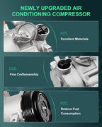AC Compressor for Jeep Compass (2009–2016) & Dodge Caliber (2009–2012) 55111610AB