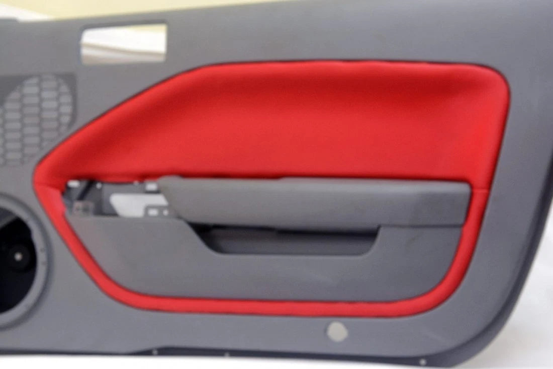 Leather Door Panel Insert Cards for Ford Mustang (2005–2009) Red