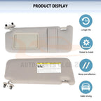 Front Left Sun Visor for Toyota Camry (2010) - Beige, Sunroof