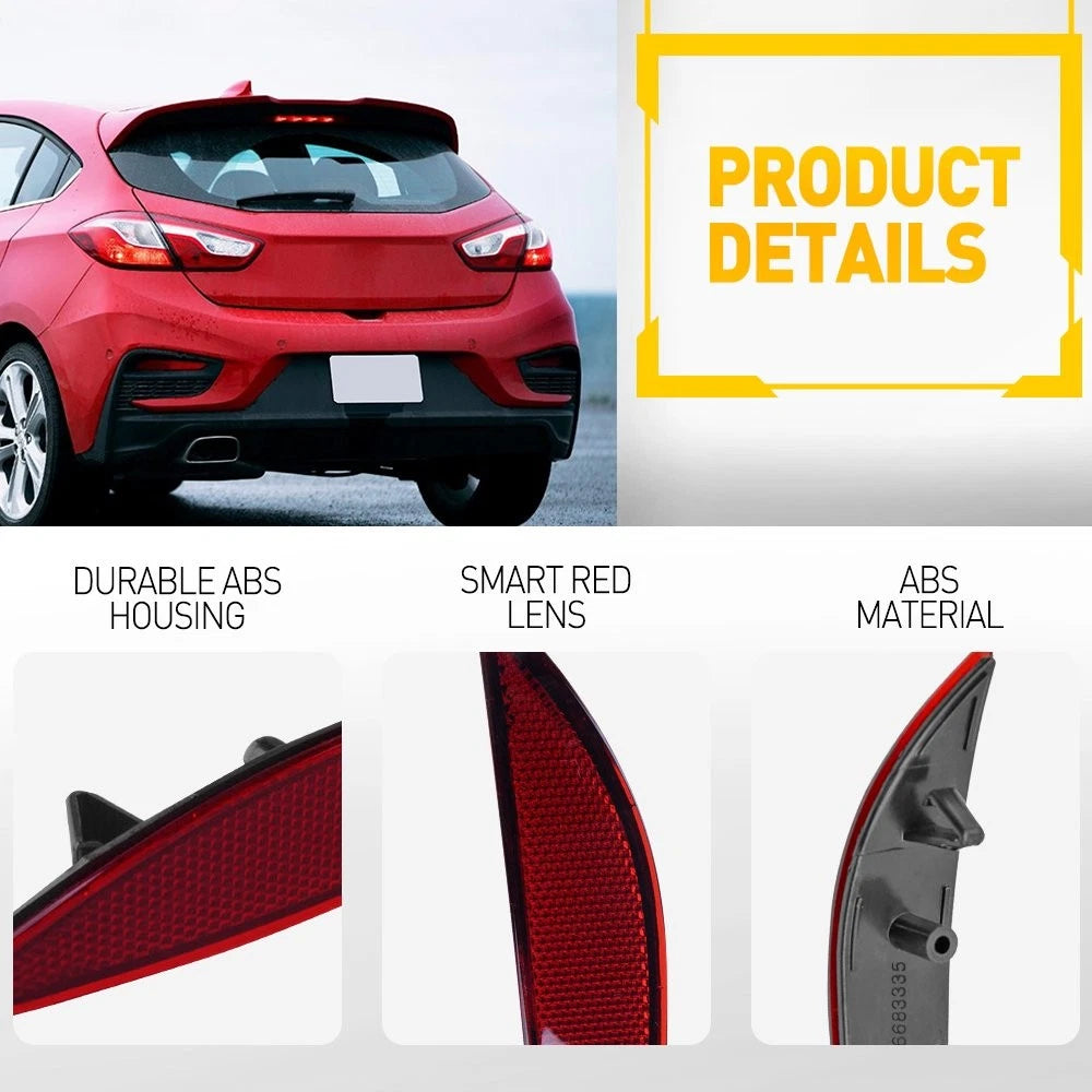 Rear Bumper Light Reflector Case Left for Chevrolet Cruze (2018–2019)