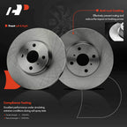 Front Disc Brake Rotors & Ceramic Pads for Toyota Yaris (2012–2018)