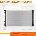 Aluminum Core Radiator for Hyundai Ioniq Niro Hybrid (2017–2022) DPI-13677