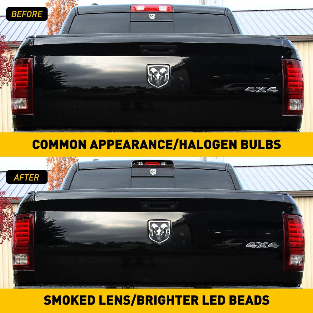 Smoked LED Third Brake Light for Dodge Ram 1500 2500 3500 (2009–2018)