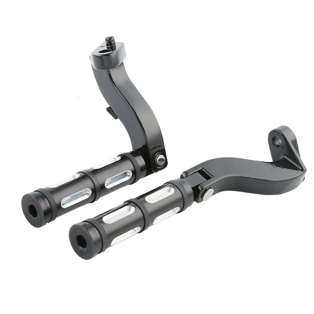 Black Rear Passenger Footpeg Pedal for Harley Touring Electra Glide (1993–2024)
