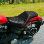 Black Driver Passenger Seat for Harley Softail Street Bob FXST (2018–2025)