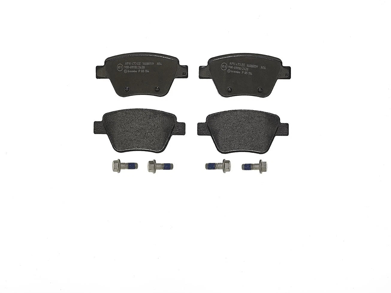 Brembo Rear Brake Pad Set for Audi A3 Quattro VW Beetle Golf Jetta Eos (2006–2013)