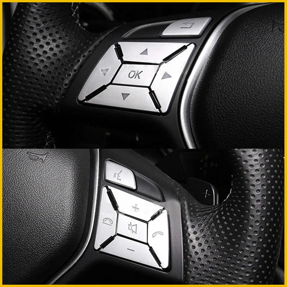 Steering Wheel Button Trim for Mercedes Benz E C G Class W204 (2009–2016)