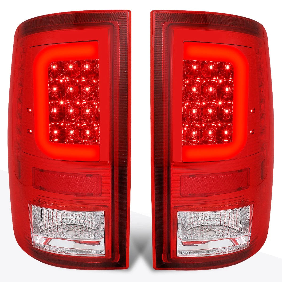 3D Polished Metal Red Emblem Decal for GMC Chevrolet