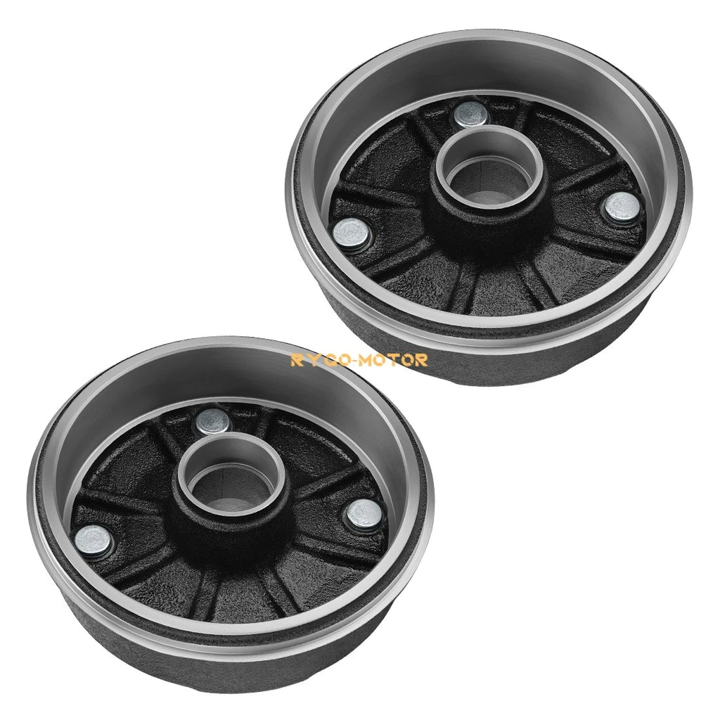 2X Front Brake Drum W/Bolts for Kawasaki Mule 500 550 (1993–2006) 41038-1238
