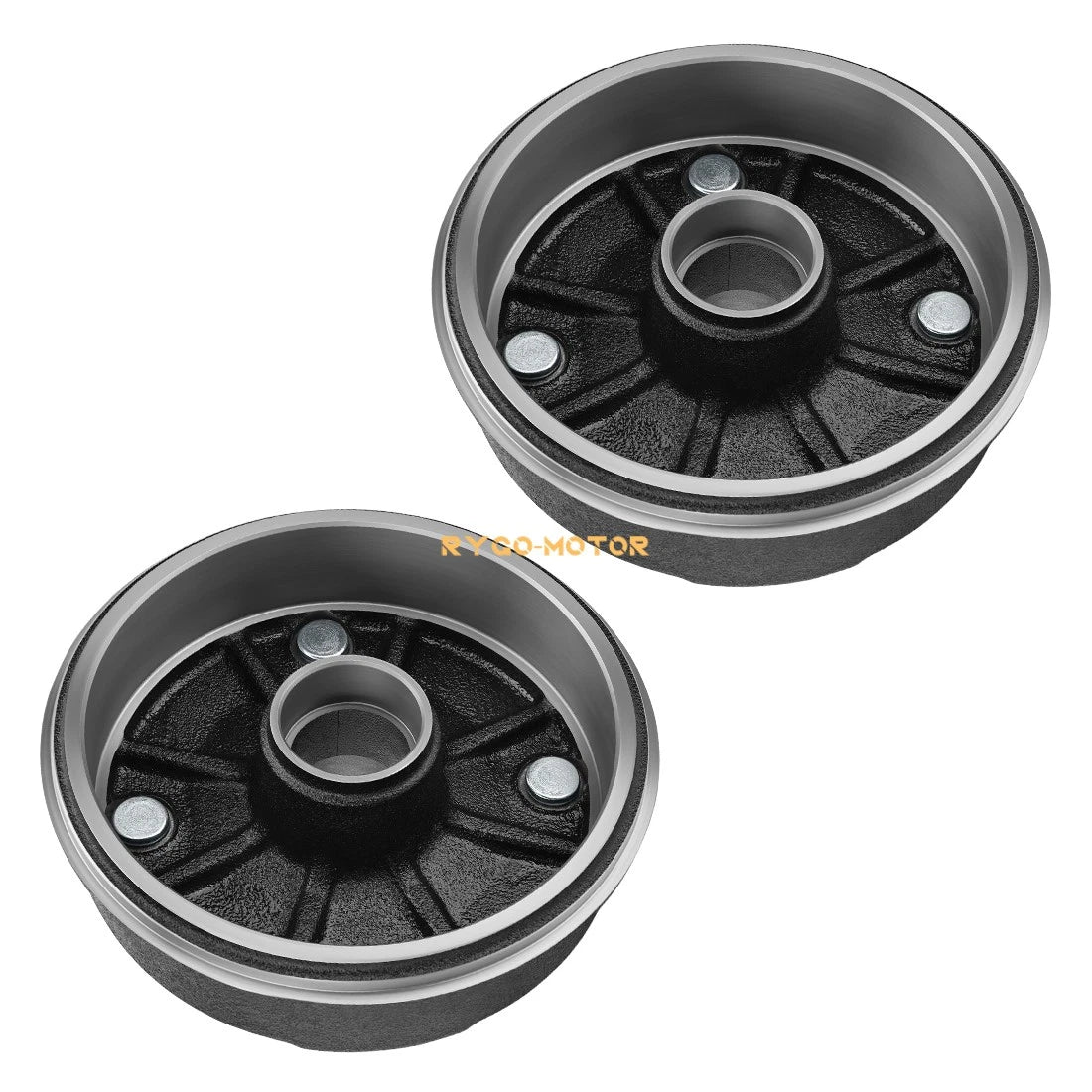 2X Front Brake Drum W/Bolts for Kawasaki Mule 500 550 (1993–2006) 41038-1238