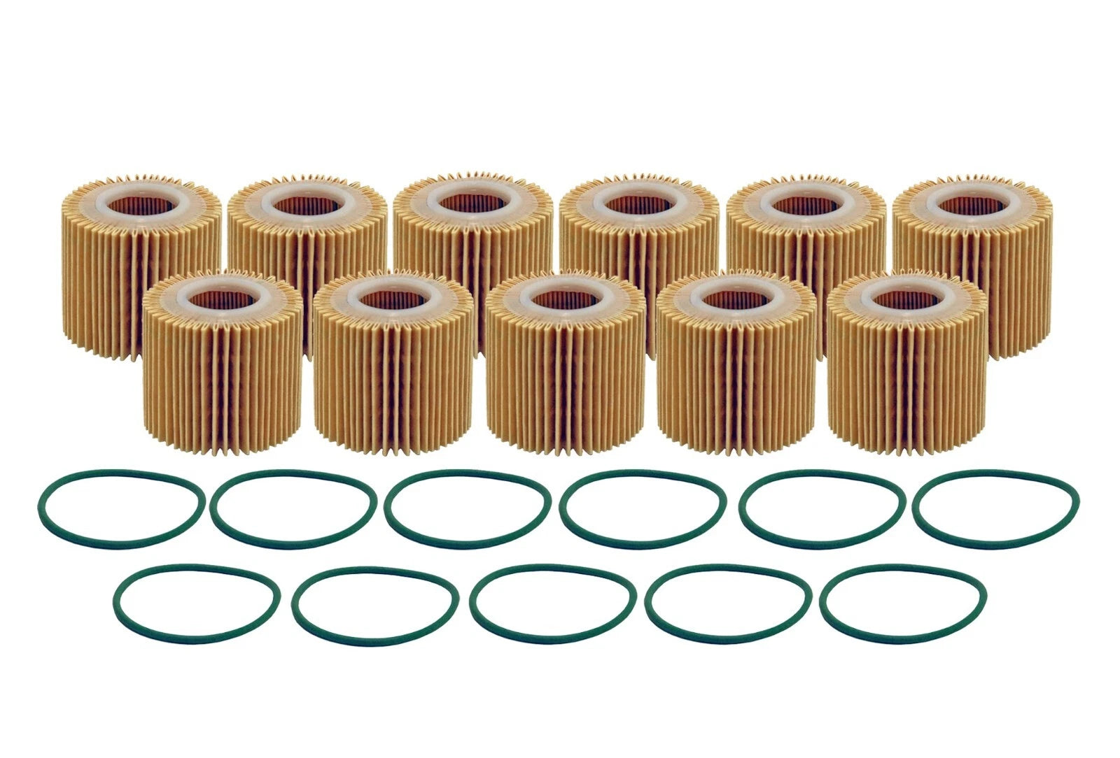 Set of 11 Engine Oil Filters for Lexus Pontiac Scion Toyota L4