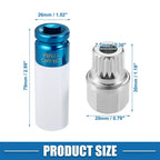 35/19PT Wheel Screw Lock Lug Nut Kit with Socket Protector for BMW