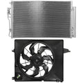 Electric AC Condenser Cooling Fan Kit for Hyundai Santa Fe (2010–2012)