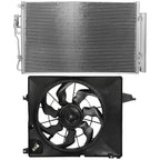 Electric AC Condenser Cooling Fan Kit for Hyundai Santa Fe (2010–2012)