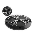 Black Clutch Timer & Point Covers for Harley Dyna, Softail, Sportster