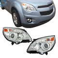 Set of 2 Headlights for Chevy Equinox (2010–2015) Halogen Projector