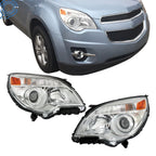 Set of 2 Headlights for Chevy Equinox (2010–2015) Halogen Projector
