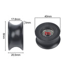 Track Pulley Bearing 0840UU U Type for Models and Toys