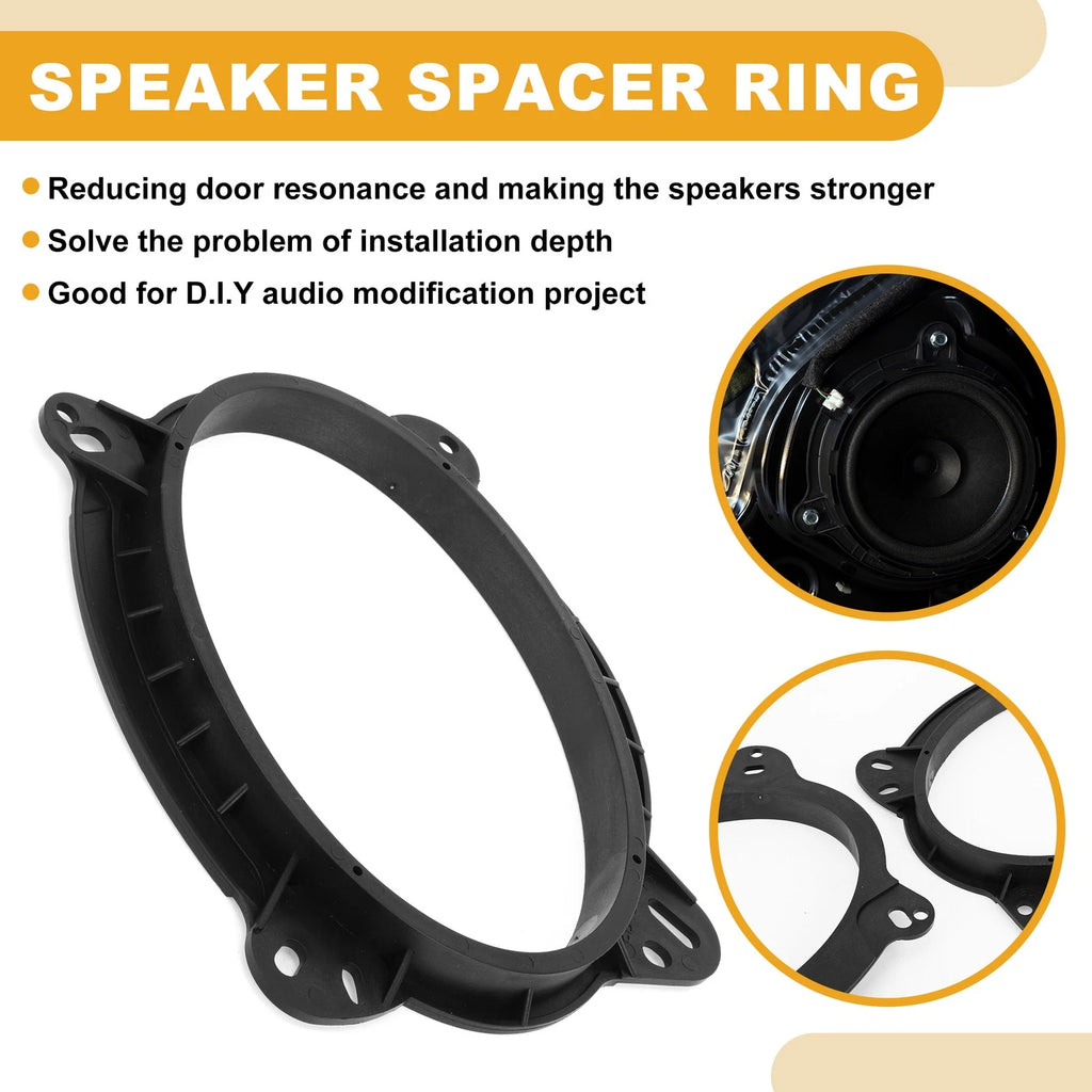 2X Speaker Spacer Ring 6x9" to 6.5" Adaptor for Toyota 