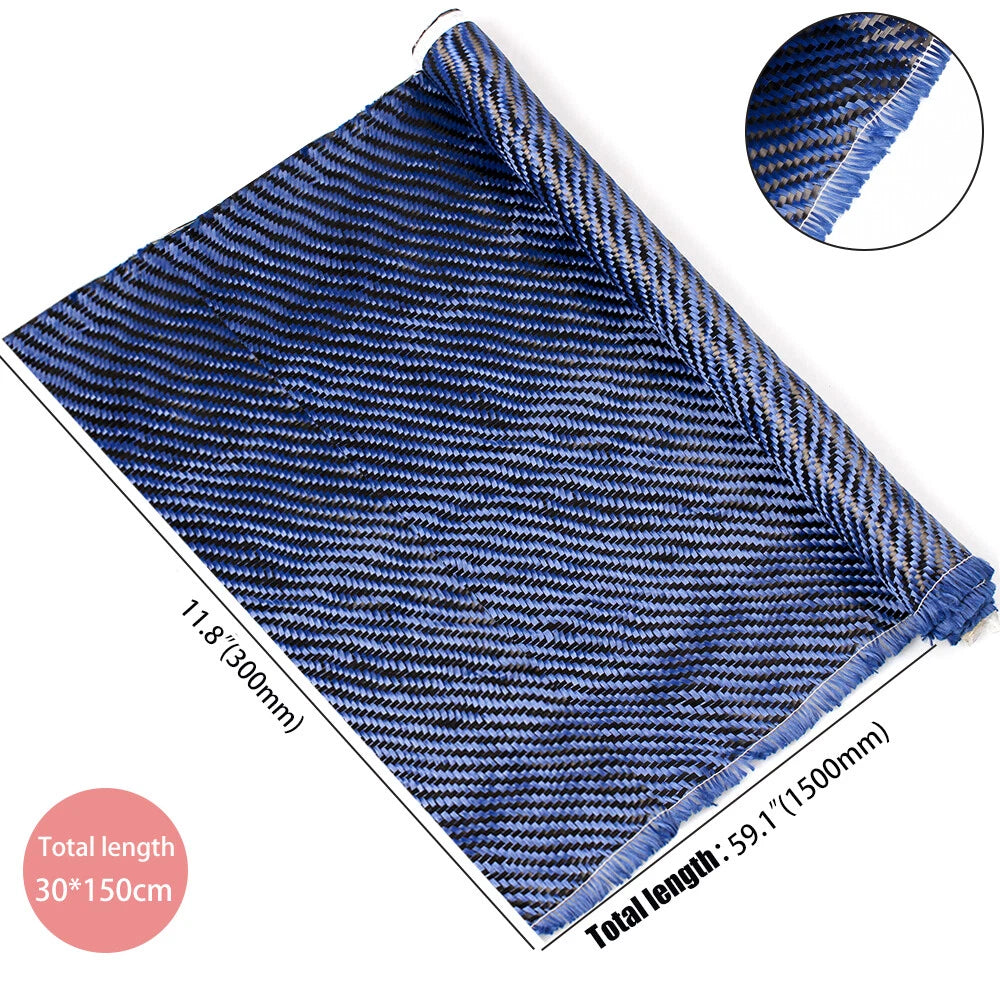 Black Carbon Fiber Fabric Cloth for Automotive Applications (12" x 5FT)