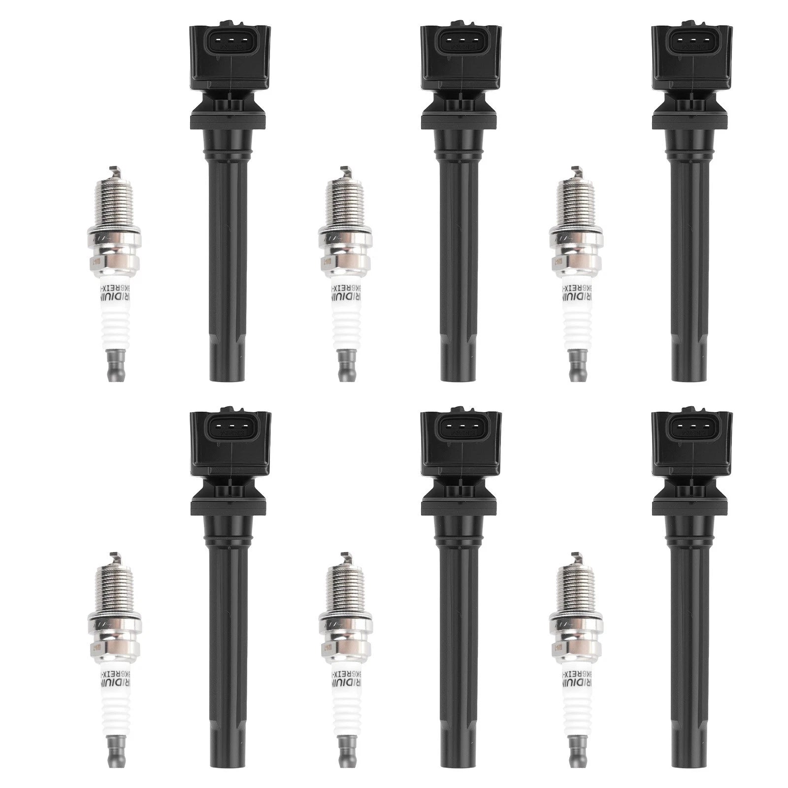 Set of 6 Ignition Coil Pack & Spark Plug Kit for Suzuki Grand Vitara (2006-2008)