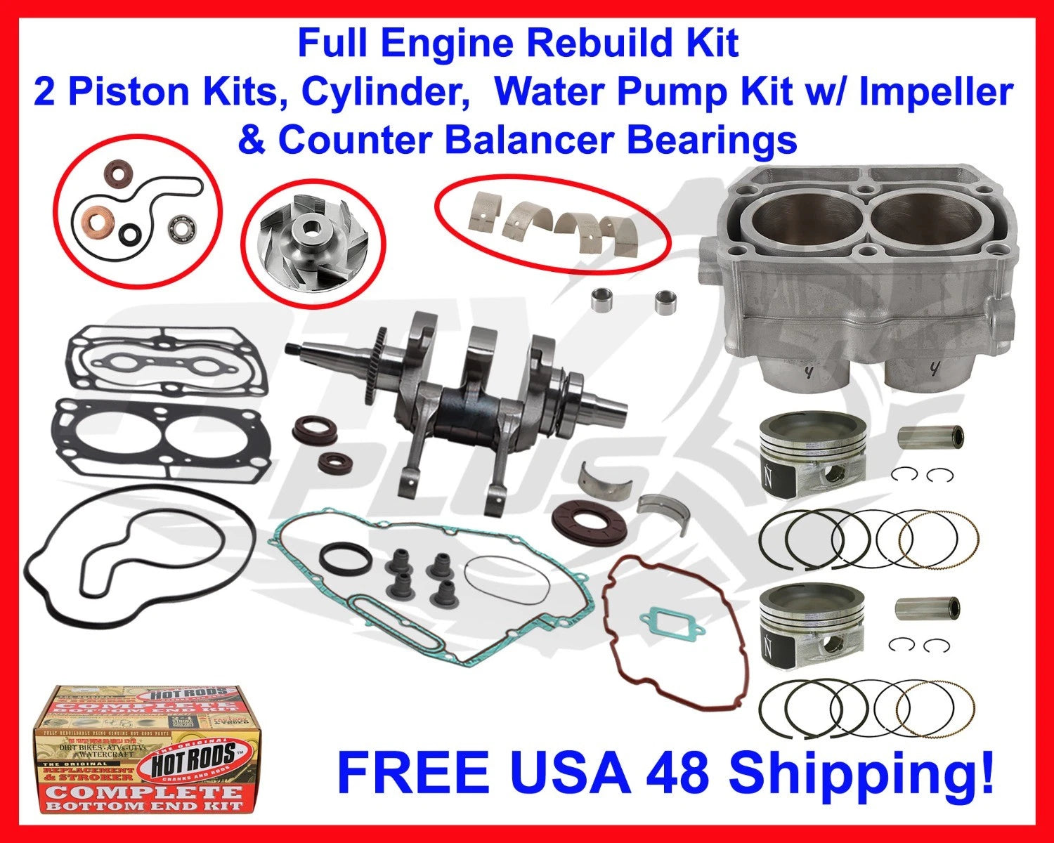 Engine Rebuild Kit for Polaris Sportsman 700 (2002–2009)