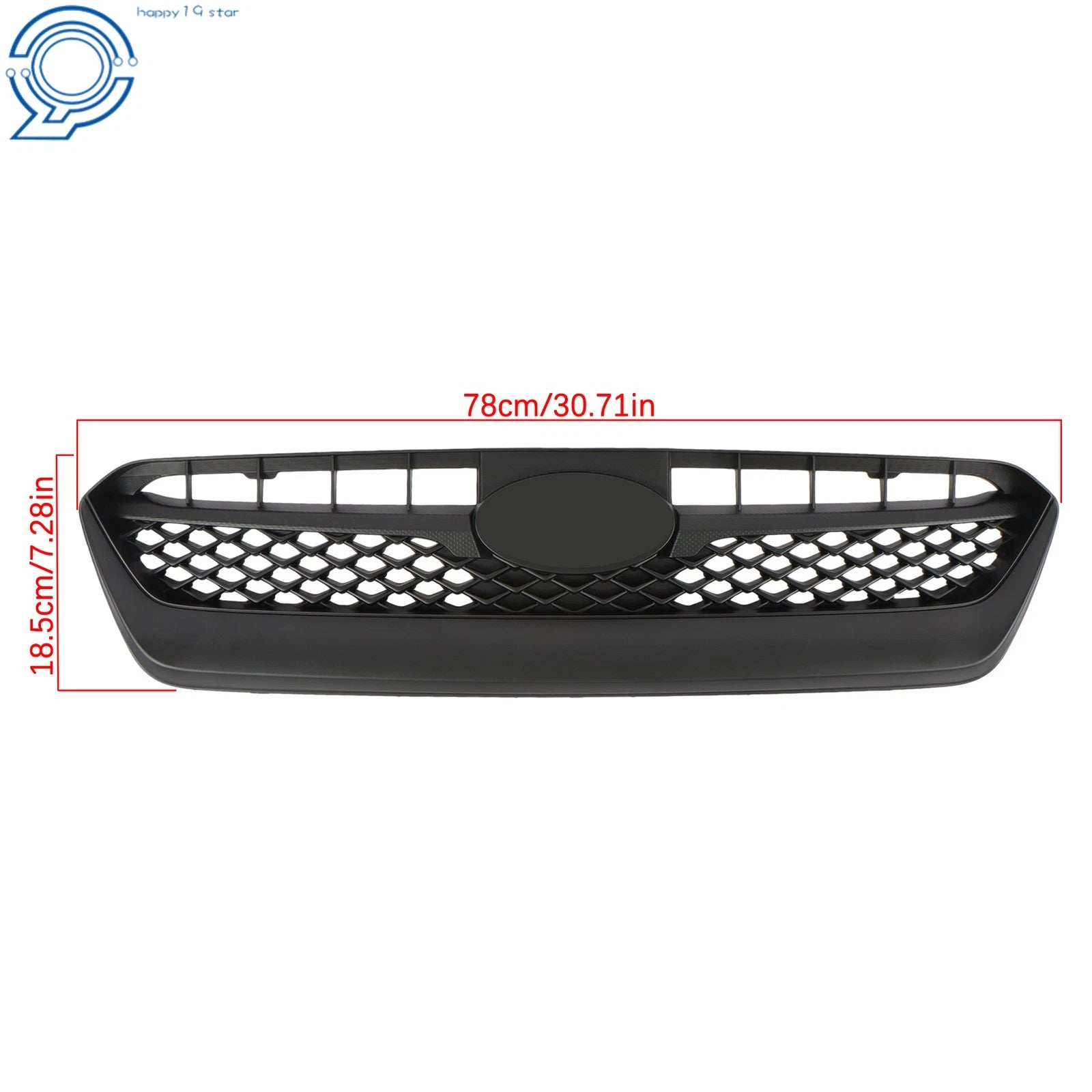 Matte Black Front Grille Assembly for Subaru WRX (2015-2017)