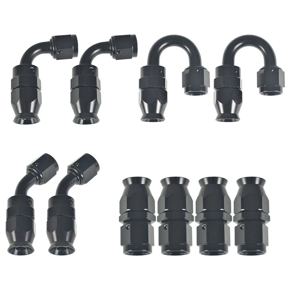 Braided Fuel Hose Line Kit 6AN Swivel Fittings 20FT for Automotive