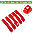 Set of 1 Exterior Door Handle Cover Trim for Ford Bronco (2021–2025) Red ABS