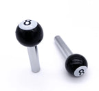Door Lock Knobs Replacement for Cars Trucks SAE 10-32 (Black 8 Ball) (1)