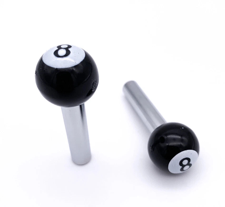 Door Lock Knobs Replacement for Cars Trucks SAE 10-32 (Black 8 Ball) (1)