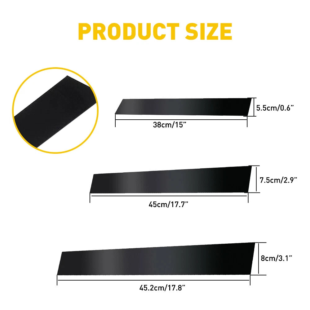 Set of 6 Black Window Post Pillar Covers for Honda CR-V (2007–2011)
