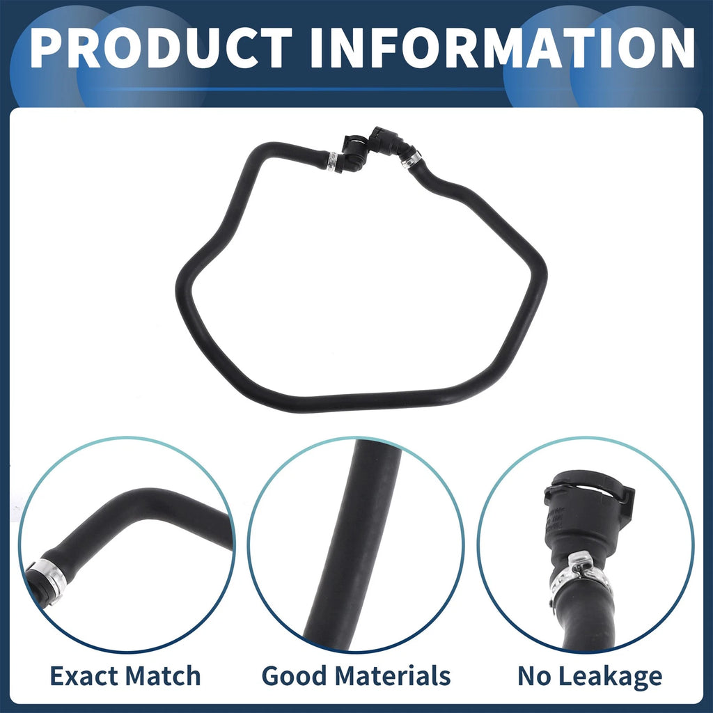 Radiator Hose for BMW X3 X4 (2018–2019) No. 17127535528 Rubber Black
