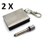 2 Packs Instant Survival Magnesium Fire Starter for Camping (15,000 Matches)