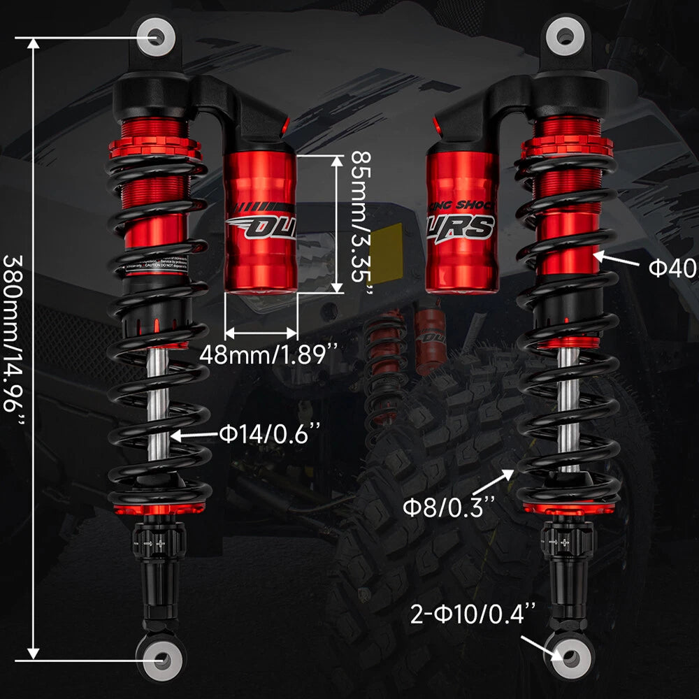 Stage 3 Front Shocks Suspension Pair for Polaris Ranger RZR 170 (2009–2021)