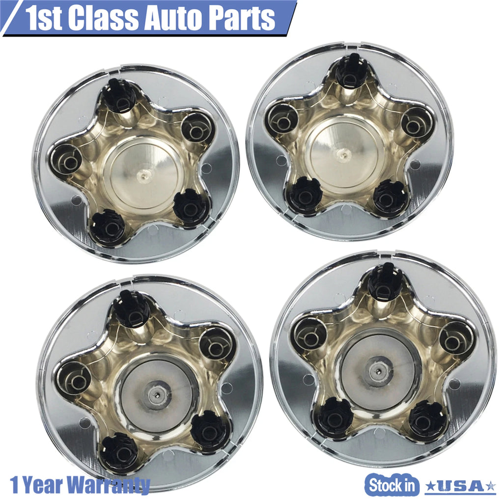 Set of 4 Wheel Hub Chrome Center Caps for Ford F-150 (1997–2000) 909-032